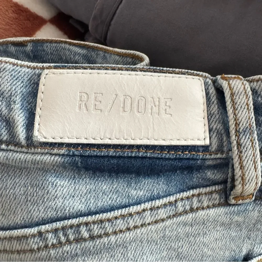 RE/DONE 70S HIGH RISE SKINNY BOOT JEAN in SKID sz 30